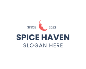 Chili Pepper Wordmark logo design