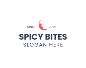 Chili - Chili Pepper Wordmark logo design