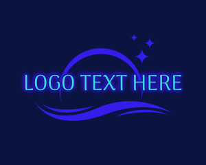 Flourescent - Night Sea Wordmark logo design
