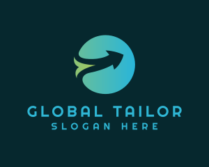 Global Arrow Shipping logo design