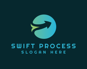 Processing - Global Arrow Shipping logo design