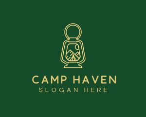 Camping Night Lamp  logo design