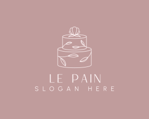 Boulangerie - Flower Cake Dessert logo design