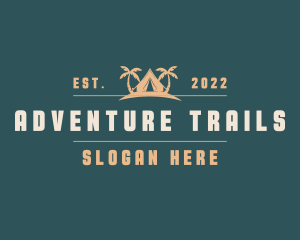 Camp Tent Vacation logo design