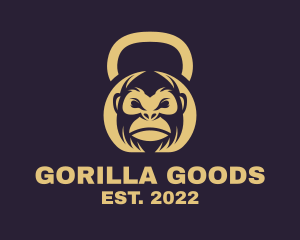 Gorilla Fitness Kettlebell Gym logo design