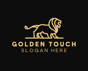 Gold Lion Finance logo design