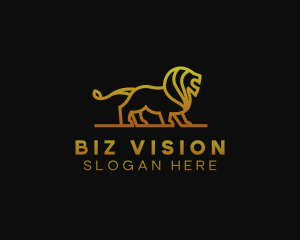 Gold Lion Finance logo design