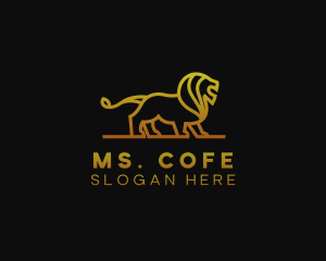 Gold Lion Finance logo design