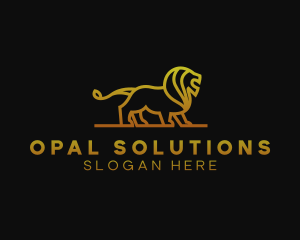 Gold Lion Finance logo design