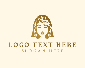 Elegant - Elegant Floral Woman logo design