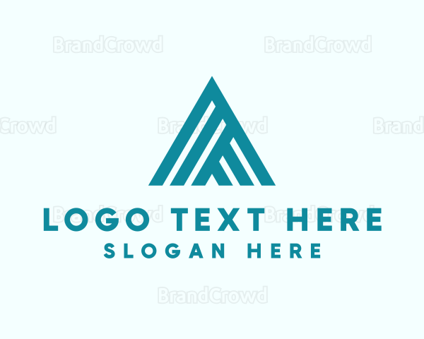 Modern Roof Letter A Logo