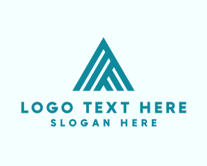 Geometric - Modern Roof Letter A logo design