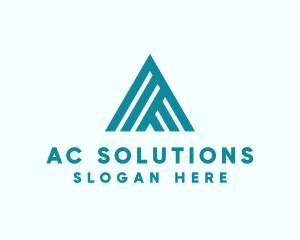 Modern Roof Letter A logo design