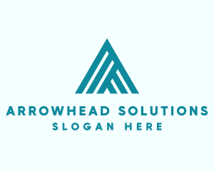 Modern Roof Letter A logo design