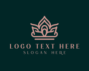 Premium Brand - Regal Princess Crown logo design