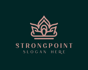 Pageant - Regal Princess Crown logo design