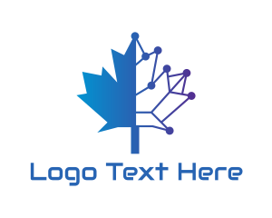 Networking - Blue Tech Canada logo design