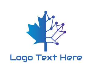 Connectivity - Blue Tech Canada logo design