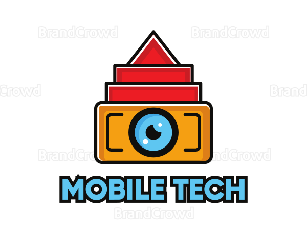 Geometric Digital Camera Logo