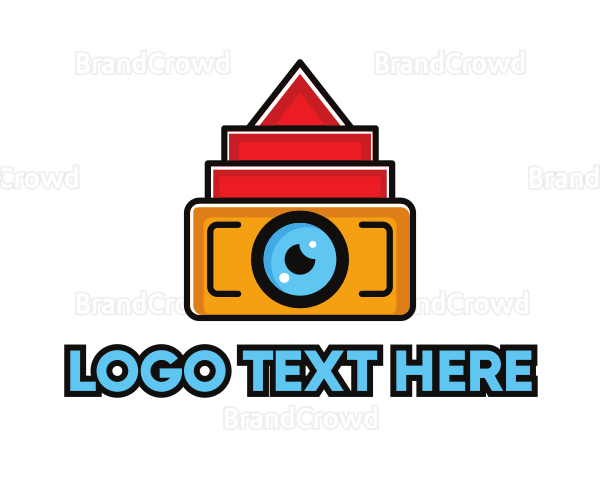 Geometric Digital Camera Logo
