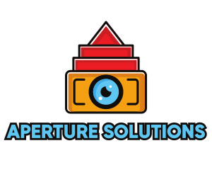 Aperture - Geometric Digital Camera logo design
