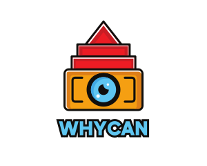 High Res - Geometric Digital Camera logo design