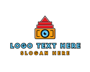 Geometric Digital Camera logo design