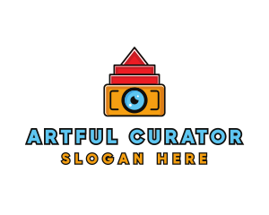 Geometric Digital Camera logo design