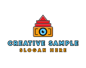 Geometric Digital Camera logo design