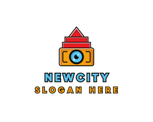 Geometric Digital Camera logo design