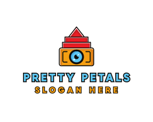 Geometric Digital Camera logo design