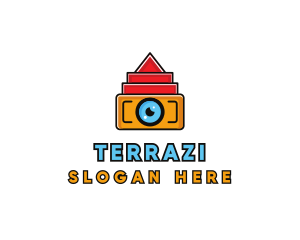 Geometric Digital Camera logo design