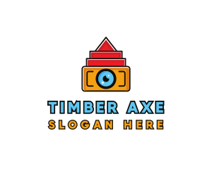 Geometric Digital Camera logo design