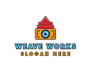 Geometric Digital Camera logo design