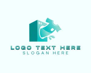 Dry Cleaning - Washing Clean Laundry logo design