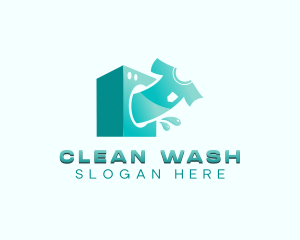 Washing Clean Laundry logo design