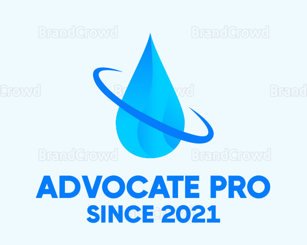 Aqua Water Droplet Logo