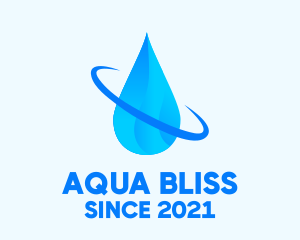 Aqua Water Droplet logo design