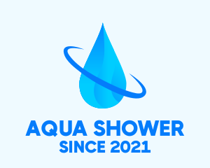 Aqua Water Droplet logo design