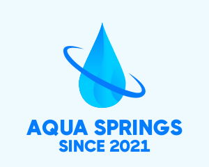 Aqua Water Droplet logo design