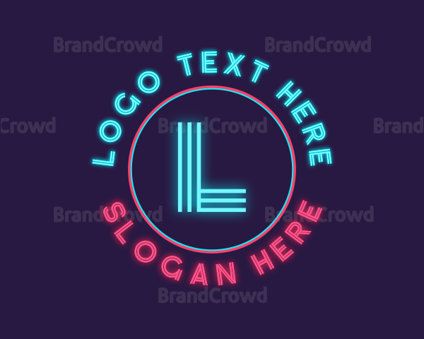 Neon Glow Disco Logo