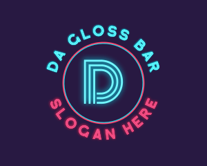 Neon Glow Disco logo design