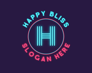 Neon Glow Disco logo design