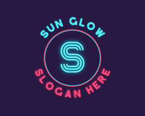 Neon Glow Disco logo design