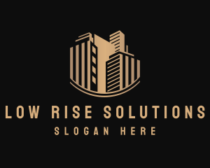 Gold Real Estate Building logo design