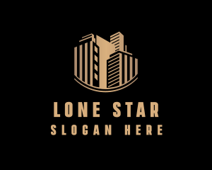 Gold Real Estate Building logo design