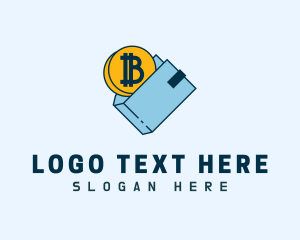 Bitcoin - Digital Coin Wallet logo design