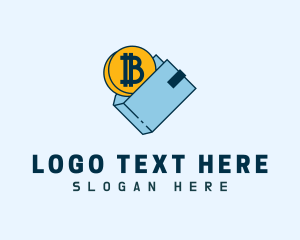 Blockchain - Digital Coin Wallet logo design