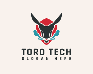 Toro - Matador Angry Bull logo design