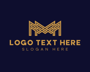 Financing - Elegant Business Letter M logo design